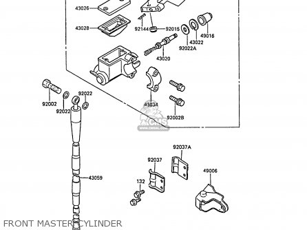 FRONT MASTER CYLINDER - KX80-N1 1988 UNITED KINGDOM AL