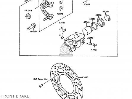 FRONT BRAKE - KX80-N1 1988 UNITED KINGDOM AL