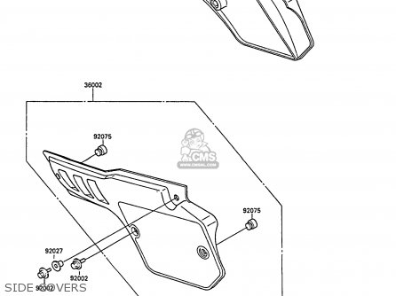 SIDE COVERS - KX80-N1 1988 UNITED KINGDOM AL