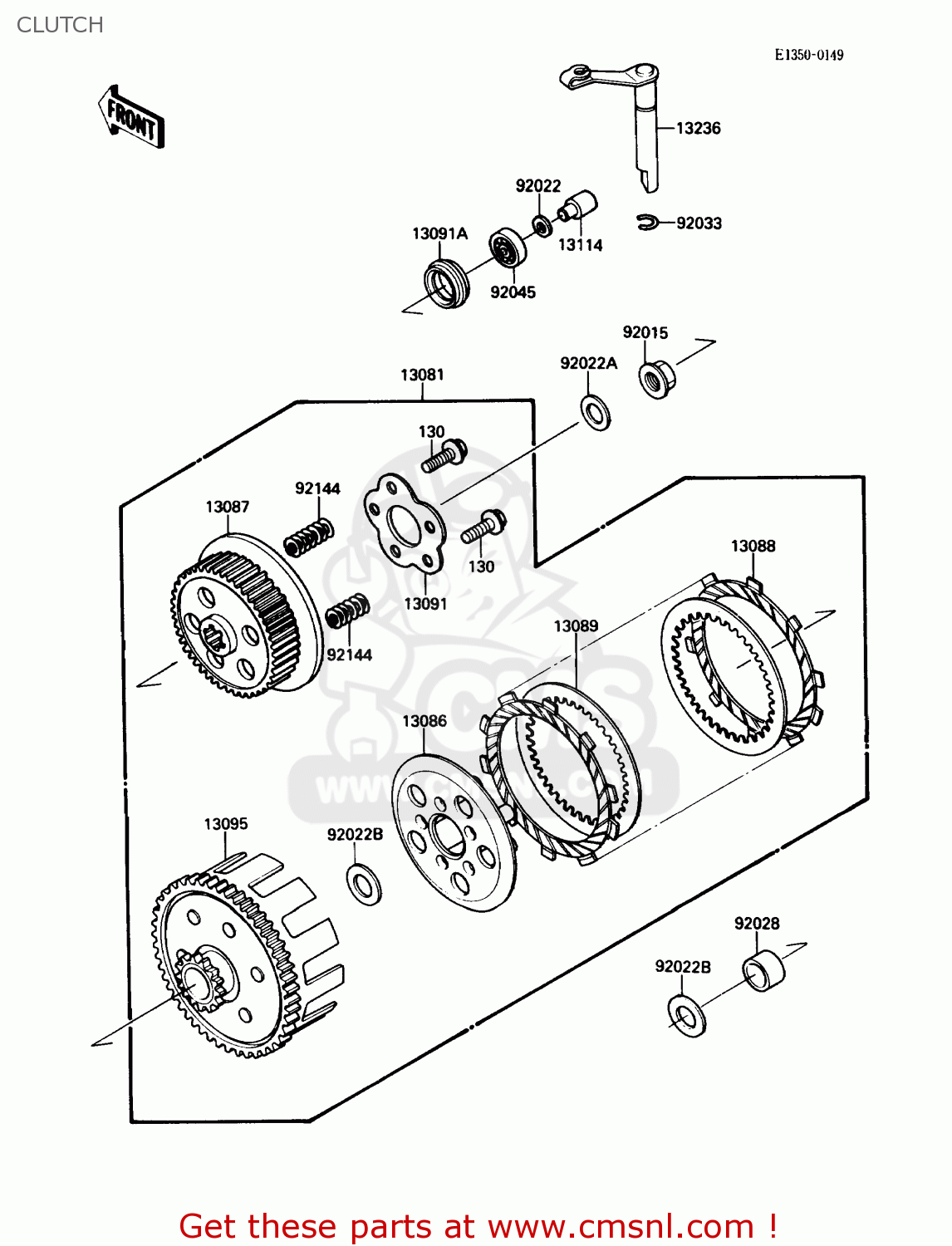 CLUTCH KX80-N1 1988 USA