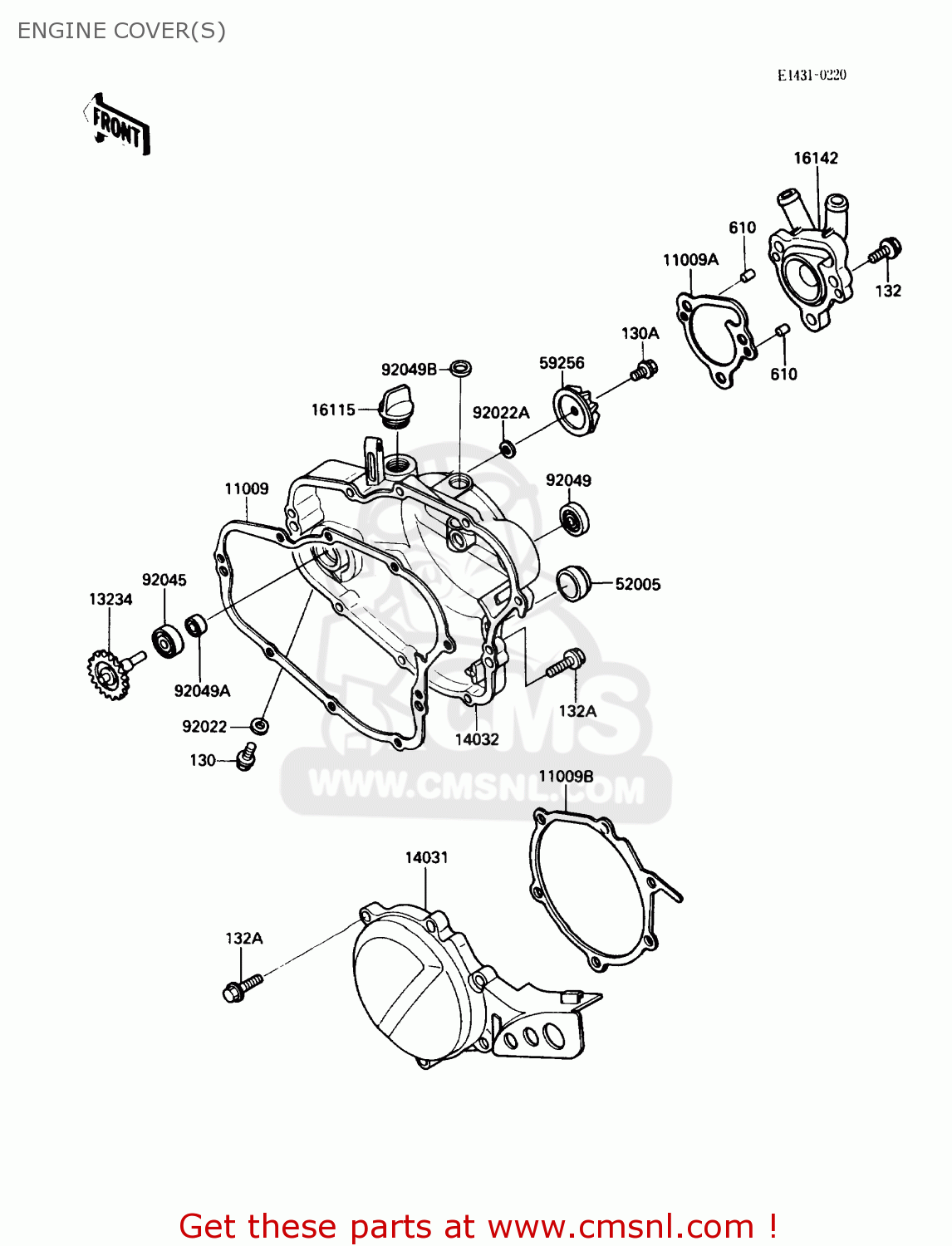ENGINE COVER(S) KX80-N1 1988 USA