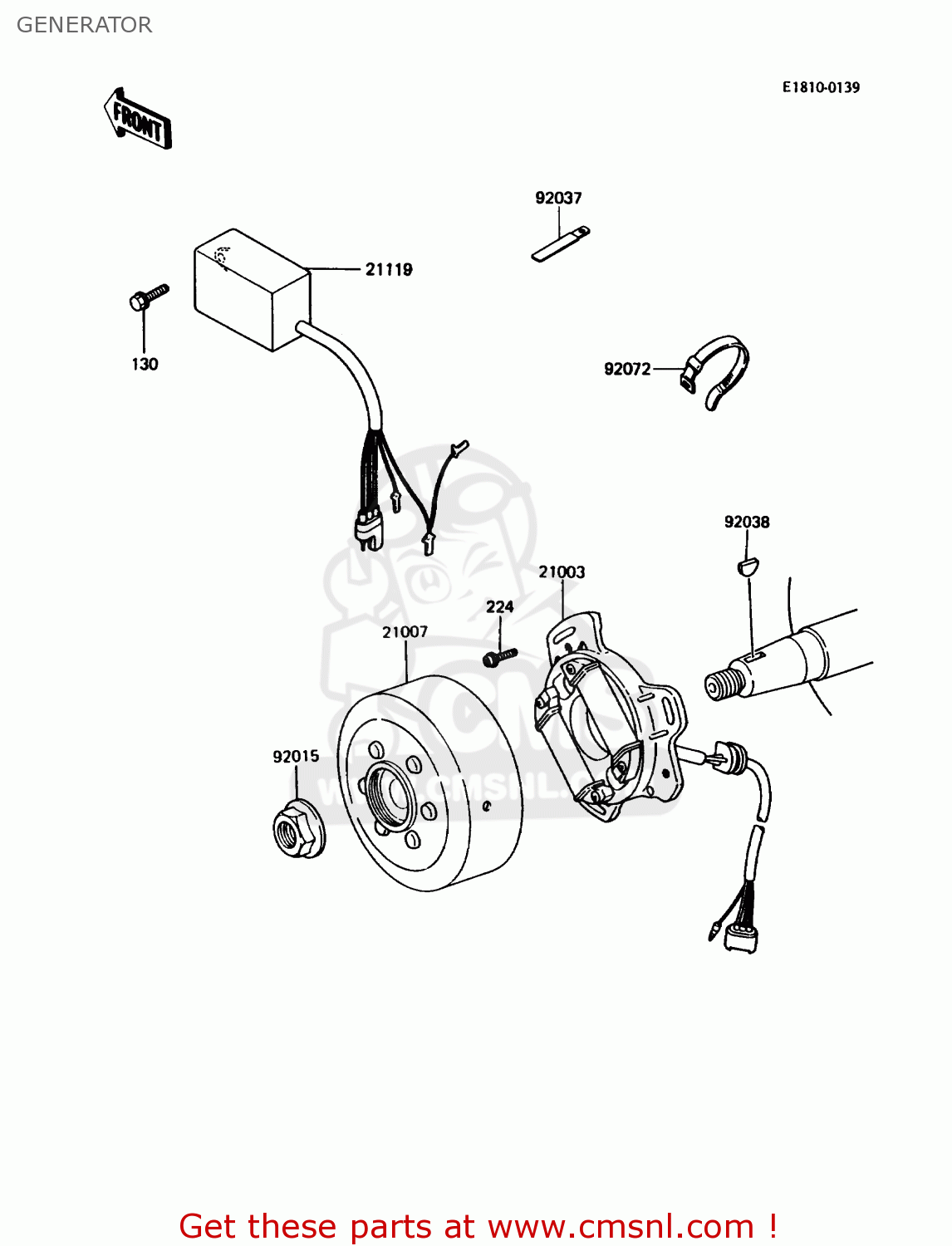 GENERATOR KX80-N1 1988 USA