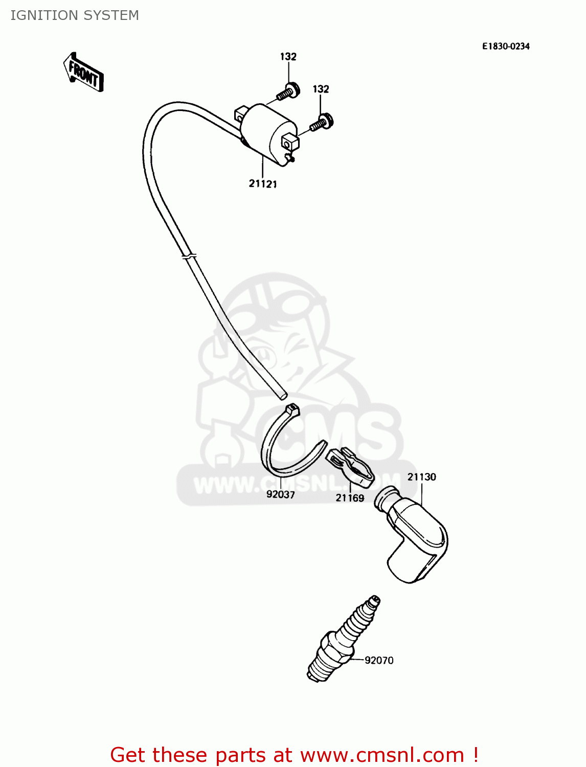 IGNITION SYSTEM KX80-N1 1988 USA