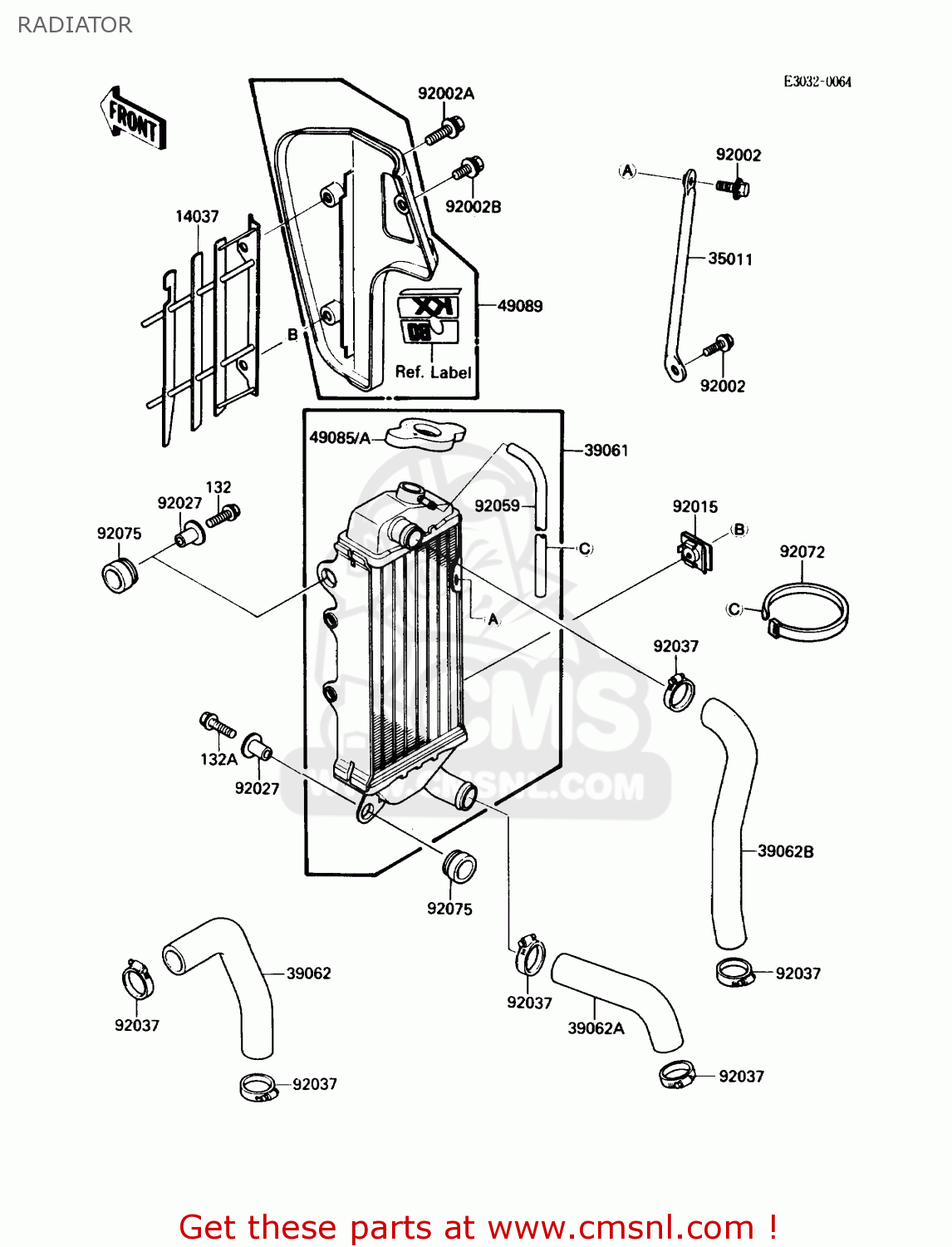 RADIATOR KX80-N1 1988 USA