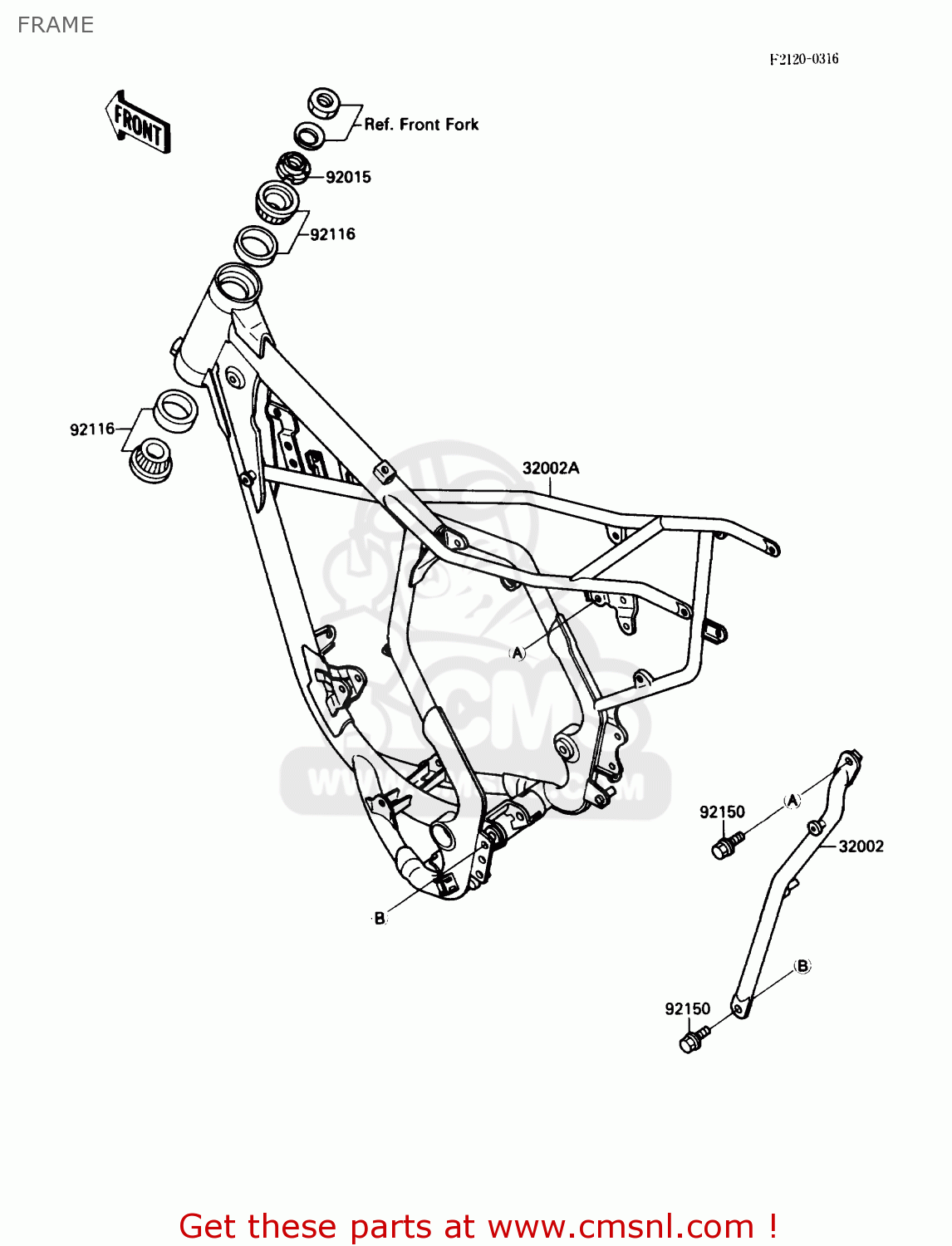 FRAME KX80-N1 1988 USA