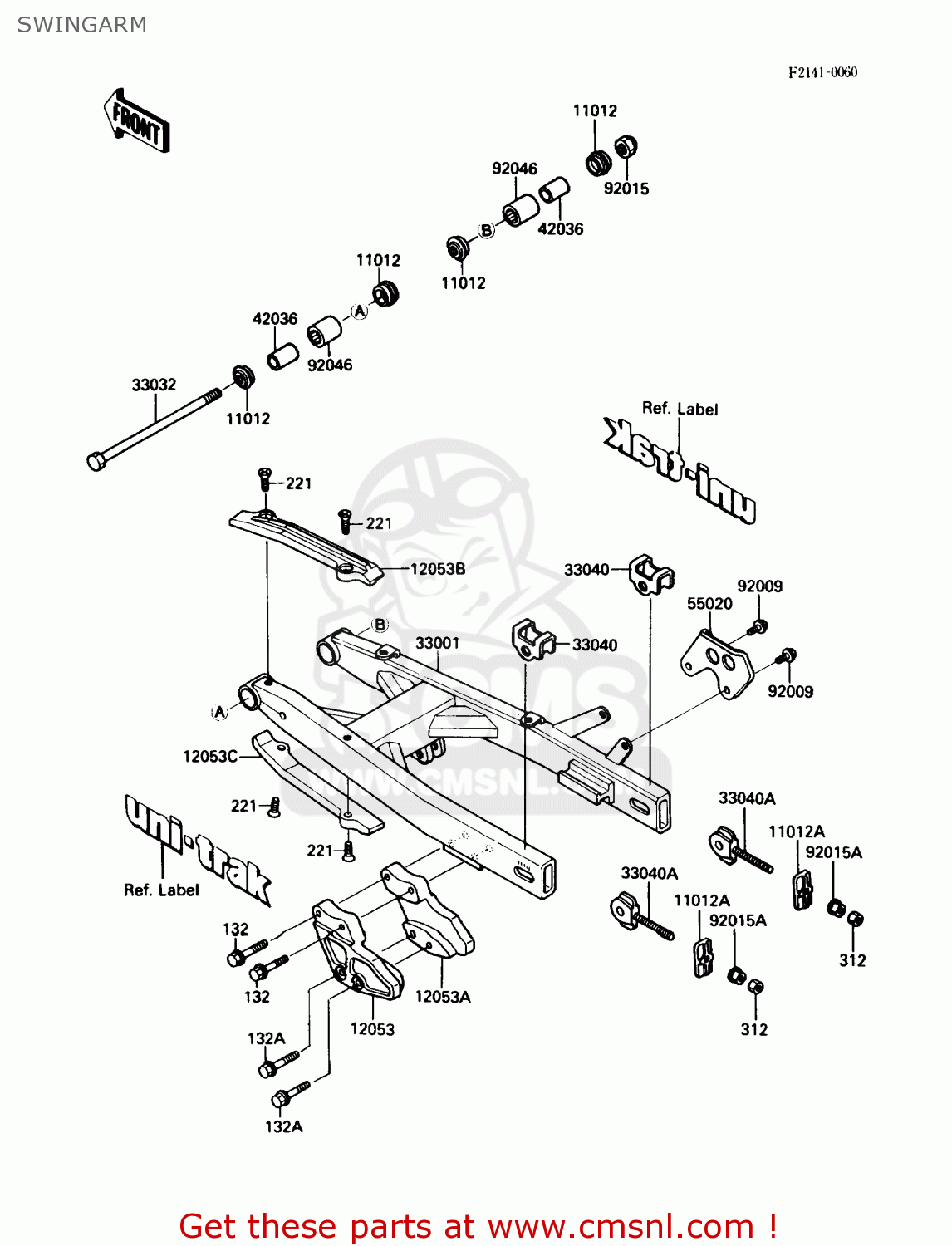 SWINGARM KX80-N1 1988 USA