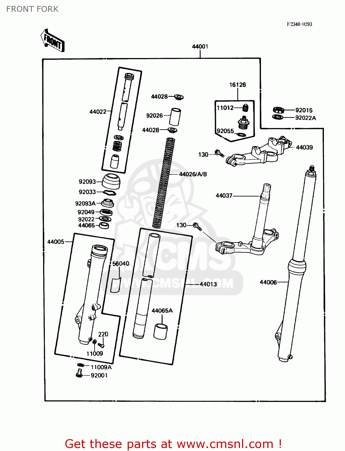 FRONT FORK KX80-N1 1988 USA