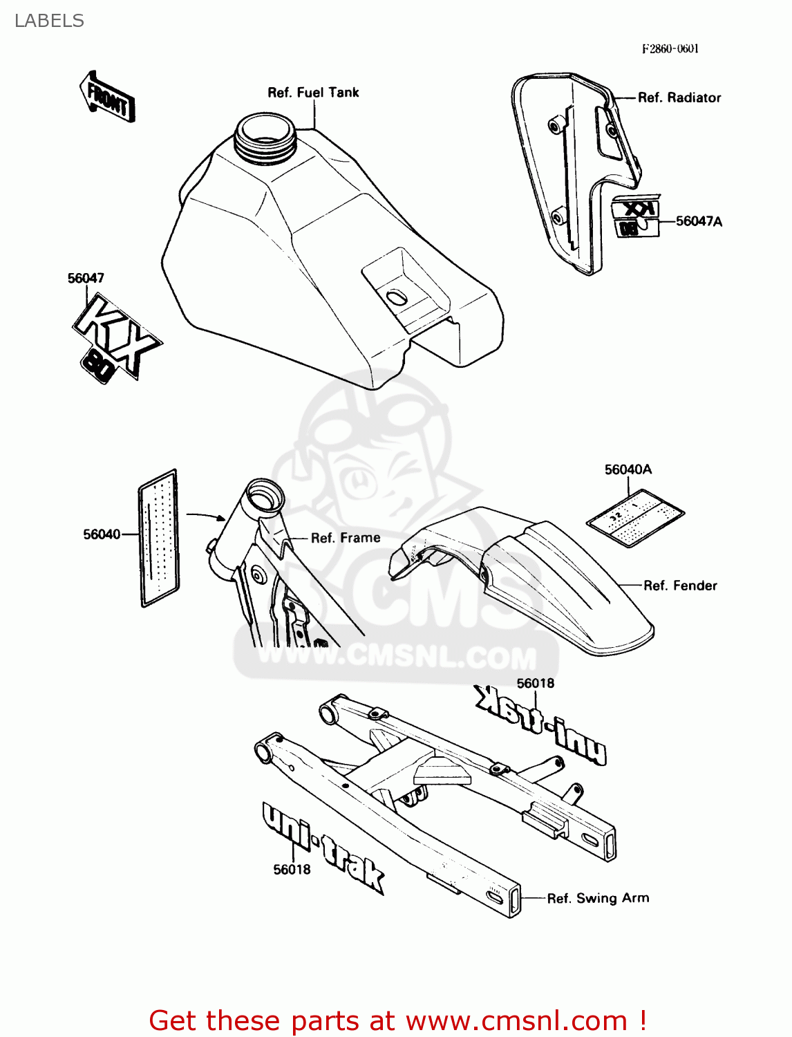 LABELS KX80-N1 1988 USA