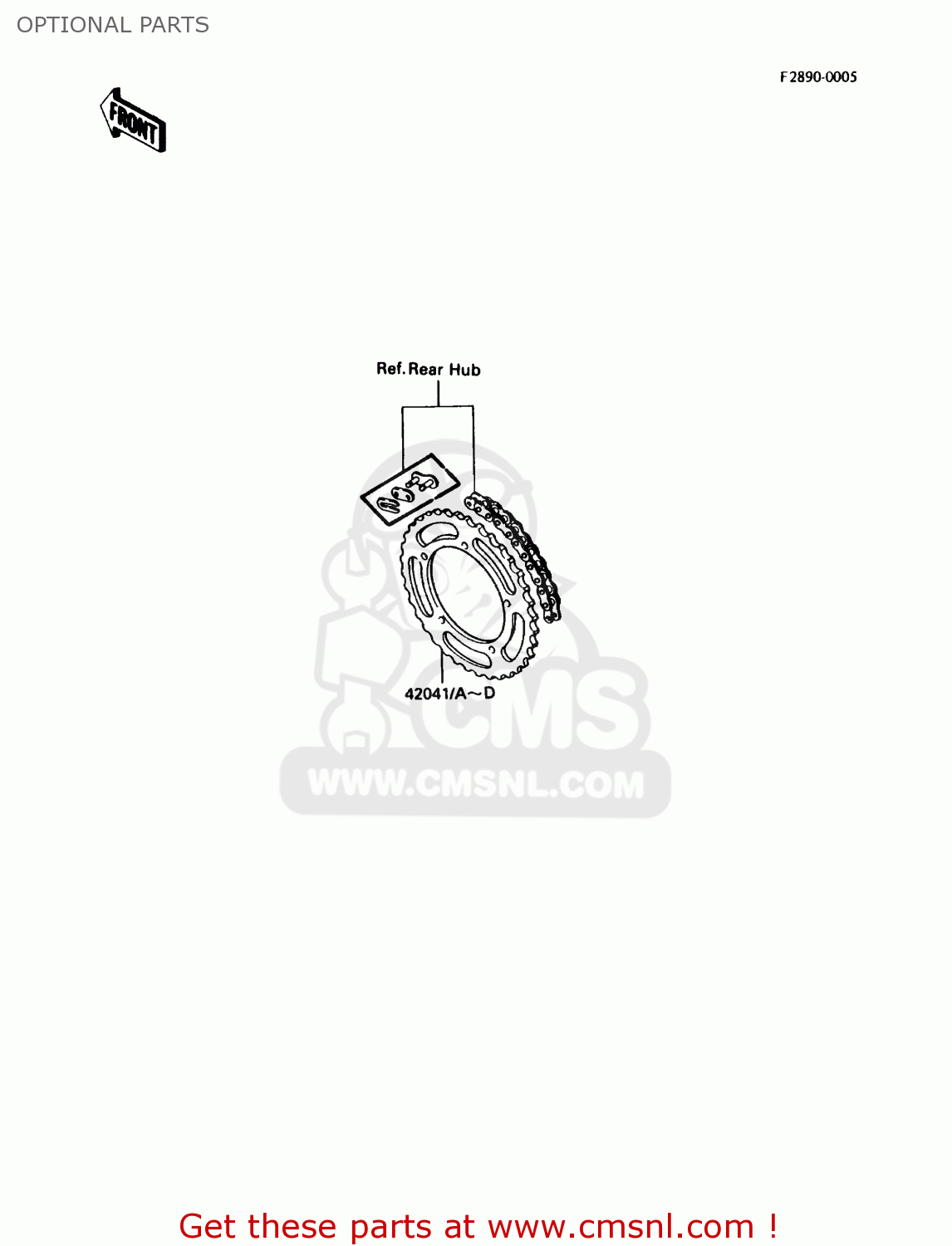 OPTIONAL PARTS KX80-N1 1988 USA