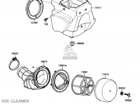 AIR CLEANER - KX80-N1 1988 USA