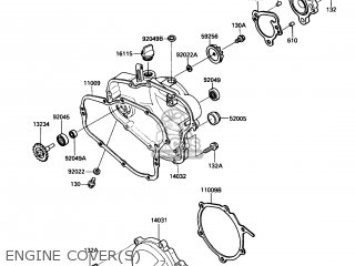 ENGINE COVER(S) - KX80-N1 1988 USA