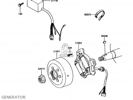 GENERATOR - KX80-N1 1988 USA