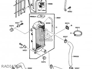 RADIATOR - KX80-N1 1988 USA