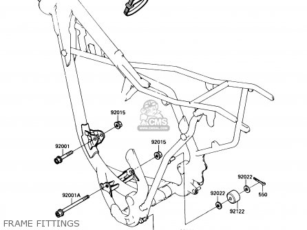 FRAME FITTINGS - KX80-N1 1988 USA