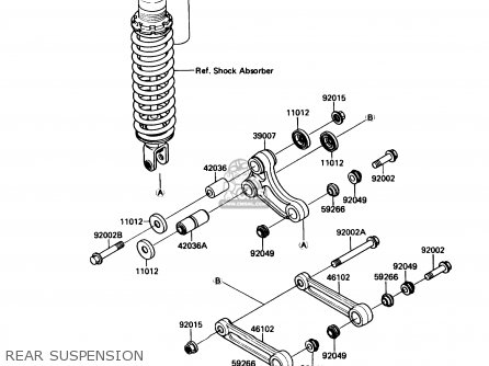 REAR SUSPENSION - KX80-N1 1988 USA