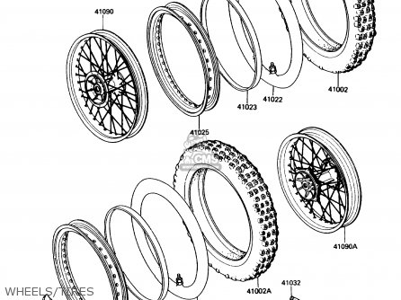 WHEELS/TIRES - KX80-N1 1988 USA