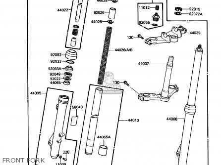 FRONT FORK - KX80-N1 1988 USA