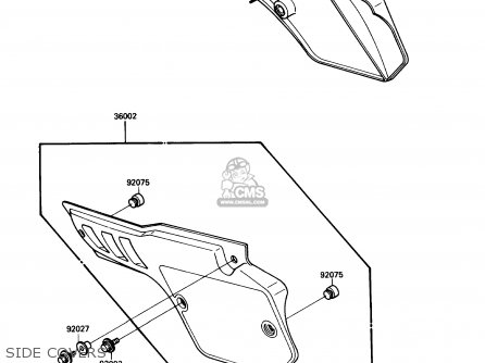 SIDE COVERS - KX80-N1 1988 USA
