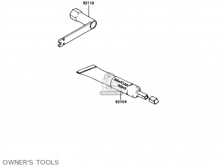 OWNER'S TOOLS - KX80-N1 1988 USA
