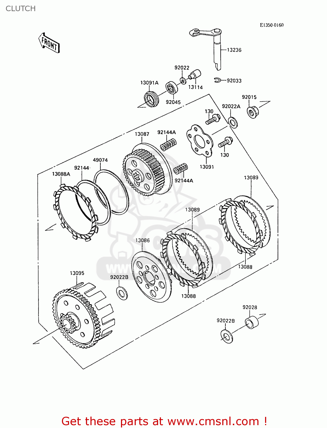 CLUTCH KX80-N2 1989 AL
