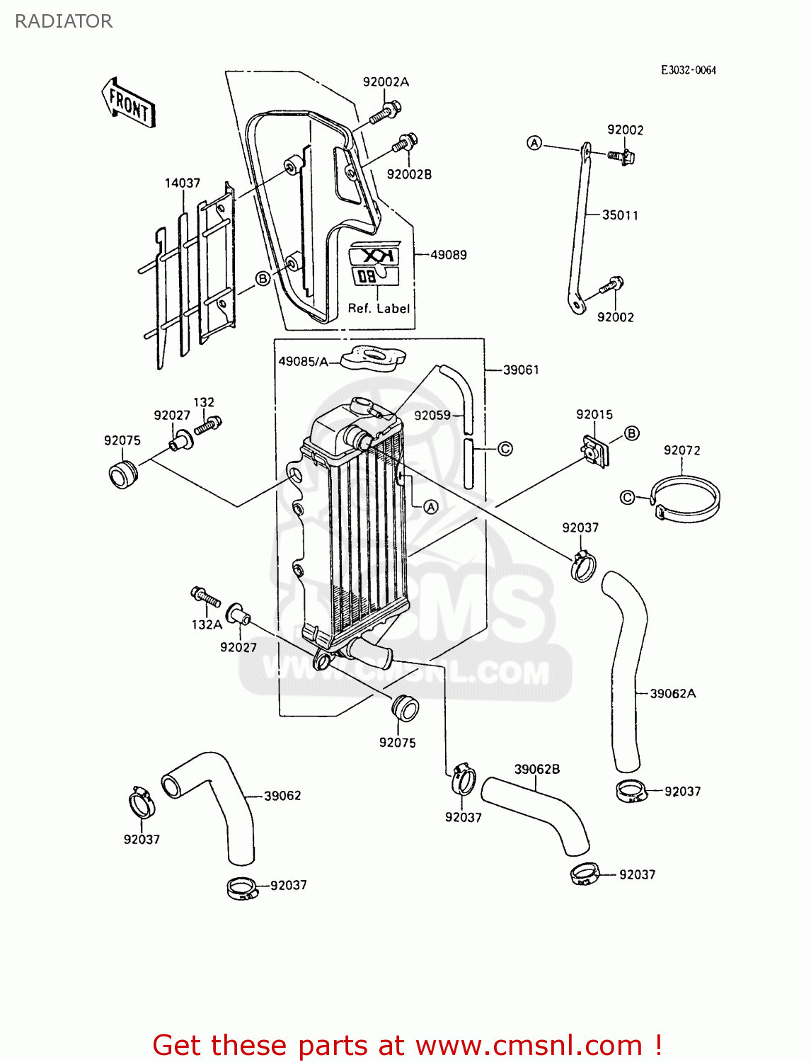 RADIATOR KX80-N2 1989 AL