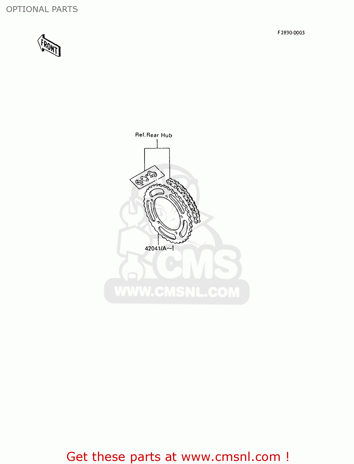 OPTIONAL PARTS KX80-N2 1989 AL
