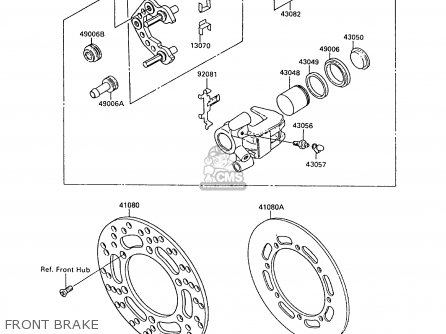 FRONT BRAKE - KX80-N2 1989 AL
