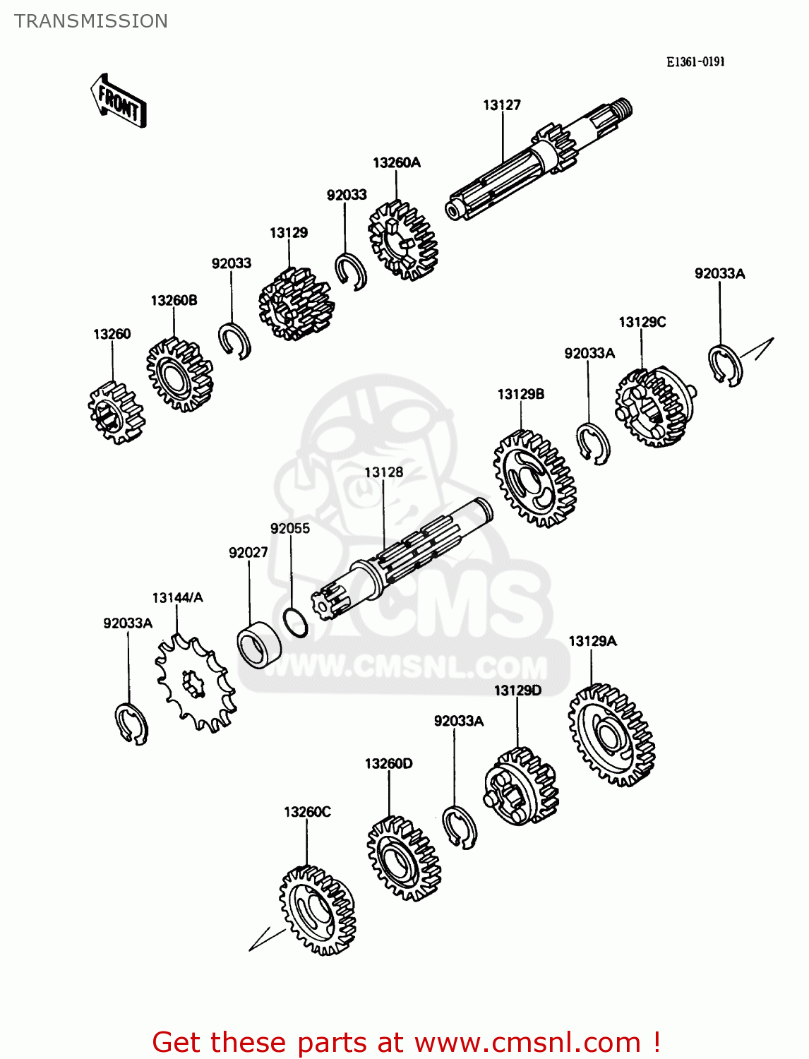 TRANSMISSION KX80-N2 1989 USA CANADA