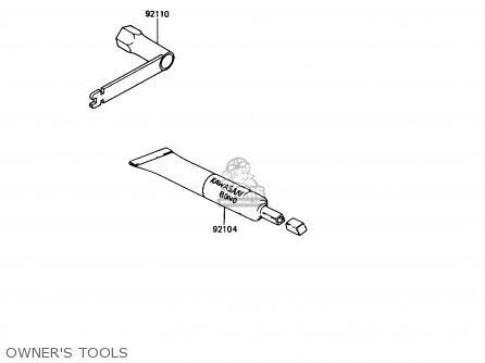 OWNER'S TOOLS - KX80-N2 1989 USA CANADA