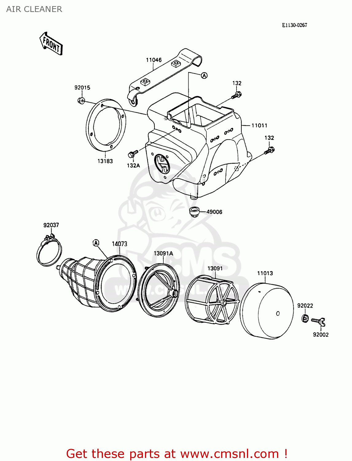 AIR CLEANER KX80-N3 1990 UNITED KINGDOM AL