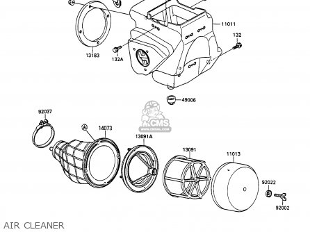 AIR CLEANER - KX80-N3 1990 UNITED KINGDOM AL