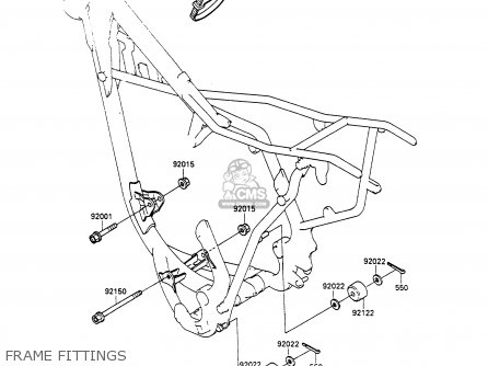 FRAME FITTINGS - KX80-N3 1990 UNITED KINGDOM AL