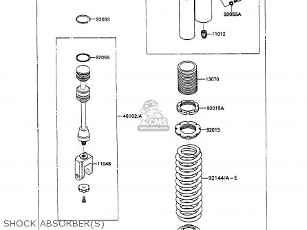 SHOCK ABSORBER(S) - KX80-N3 1990 UNITED KINGDOM AL