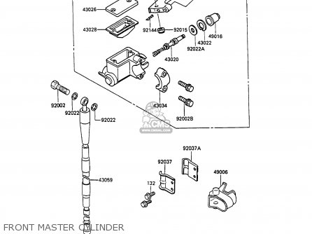 FRONT MASTER CYLINDER - KX80-N3 1990 UNITED KINGDOM AL