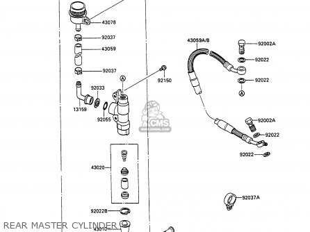 REAR MASTER CYLINDER - KX80-N3 1990 UNITED KINGDOM AL