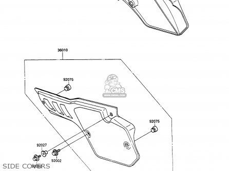 SIDE COVERS - KX80-N3 1990 UNITED KINGDOM AL