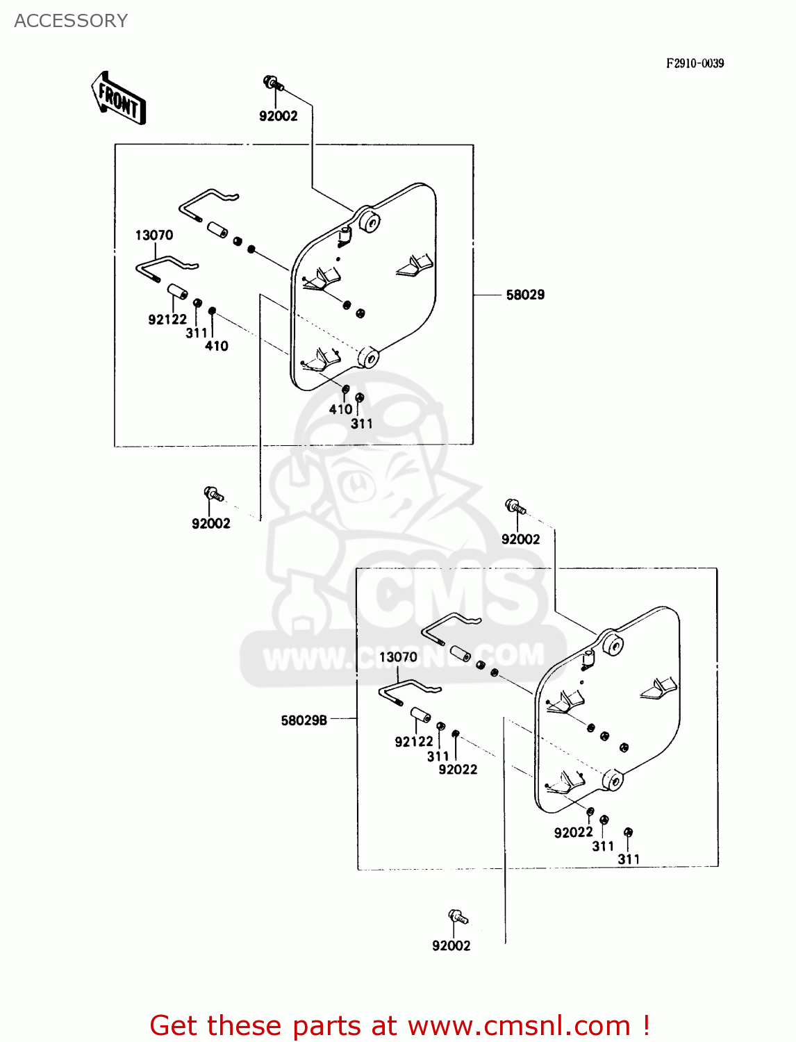 ACCESSORY KX80-N3 1990 USA CANADA