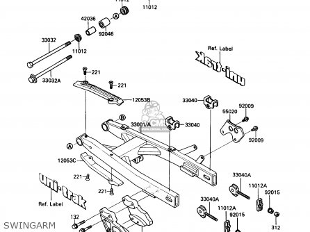 SWINGARM - KX80-N3 1990 USA CANADA