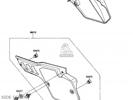 SIDE COVERS - KX80-N3 1990 USA CANADA