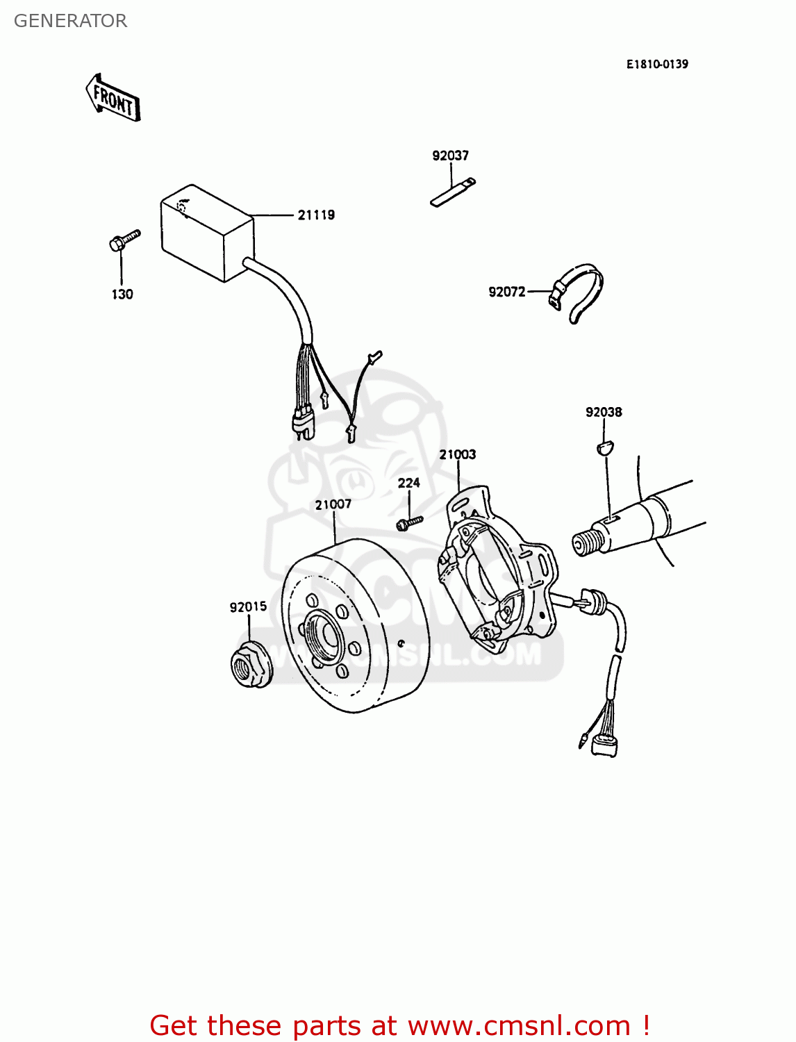 GENERATOR KX80-P1 1988 AL
