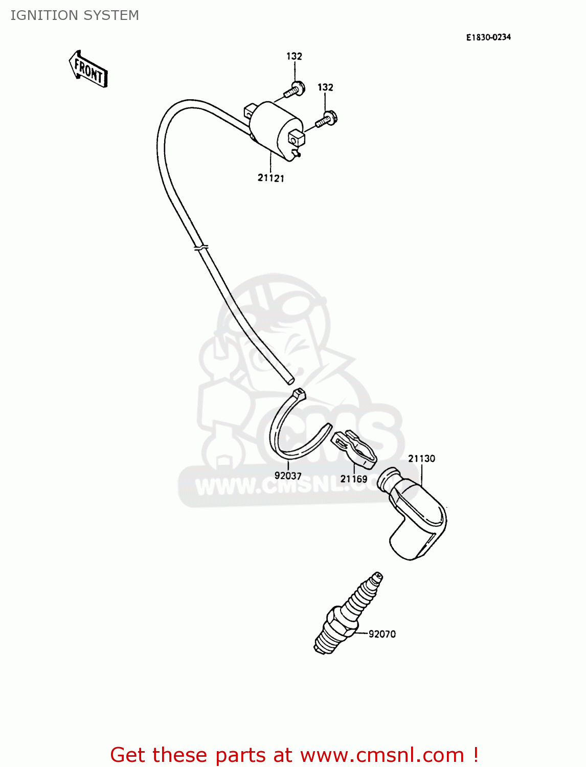 IGNITION SYSTEM KX80-P1 1988 AL