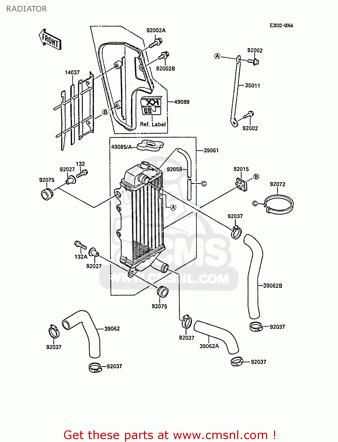 RADIATOR KX80-P1 1988 AL