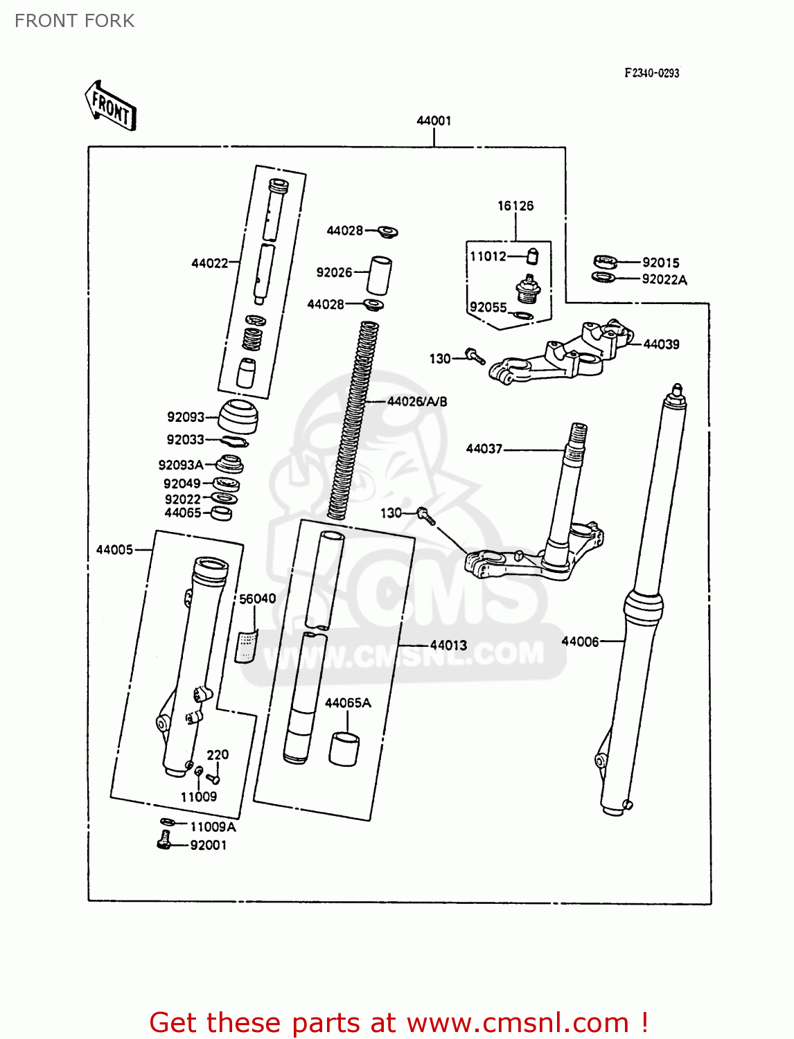 FRONT FORK KX80-P1 1988 AL