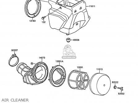 AIR CLEANER - KX80-P1 1988 AL