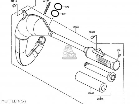 MUFFLER(S) - KX80-P1 1988 AL