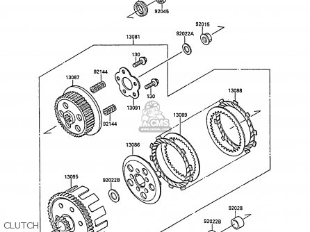 CLUTCH - KX80-P1 1988 AL