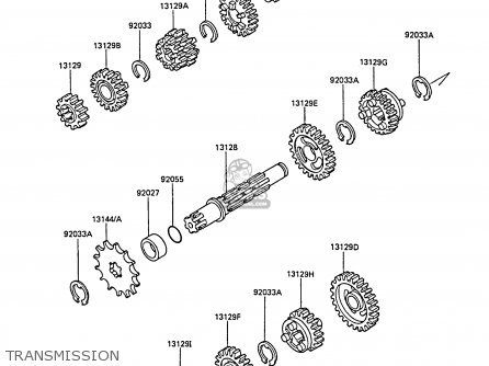 TRANSMISSION - KX80-P1 1988 AL