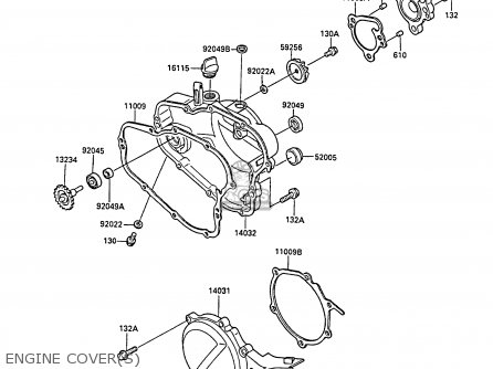 ENGINE COVER(S) - KX80-P1 1988 AL