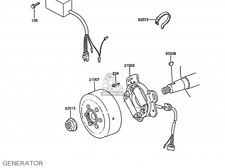 GENERATOR - KX80-P1 1988 AL