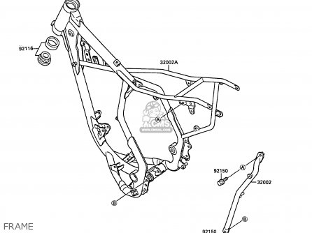 FRAME - KX80-P1 1988 AL